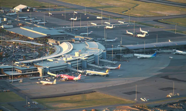 de luchthaven van Perth