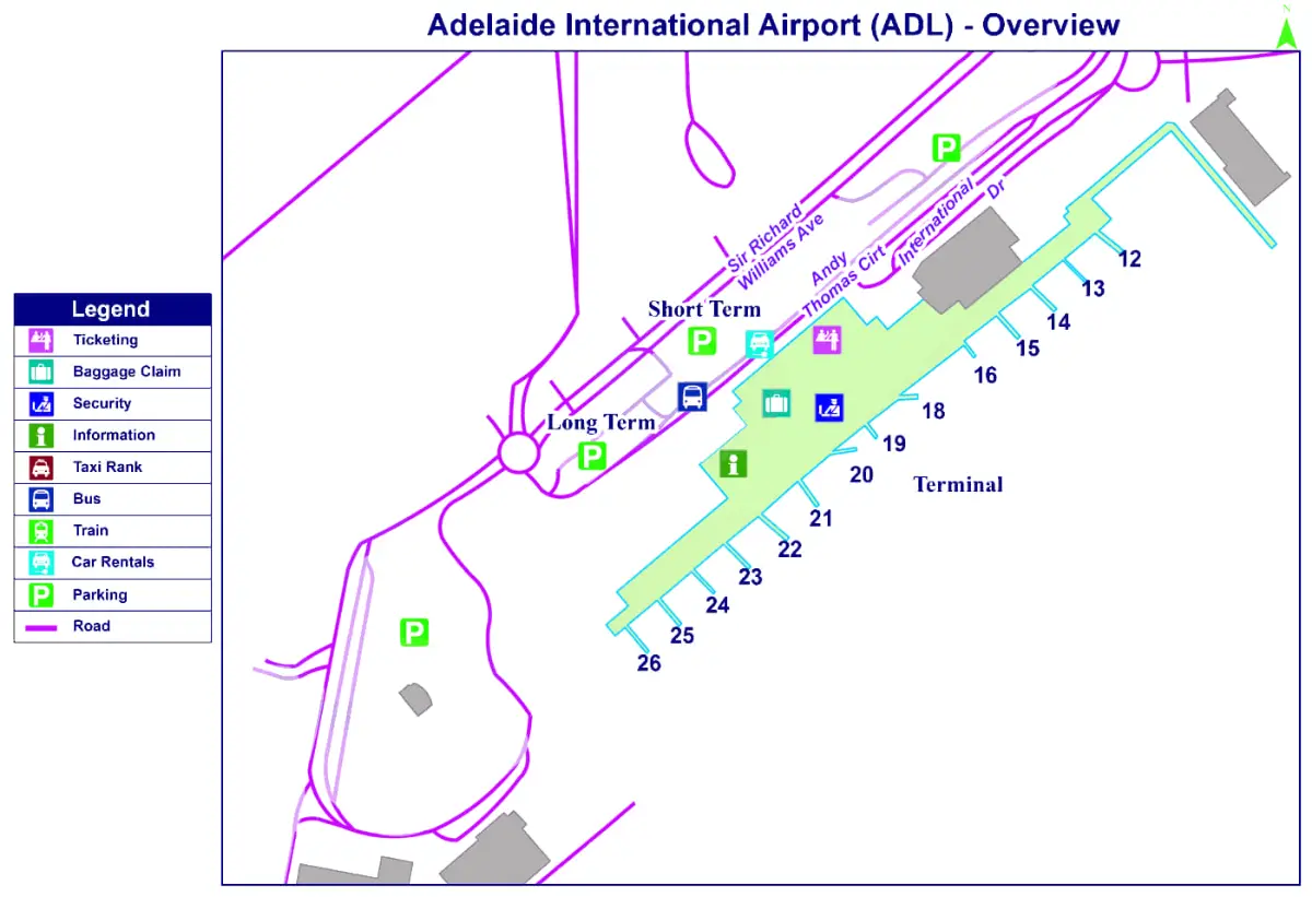 Adelaide internationale luchthaven