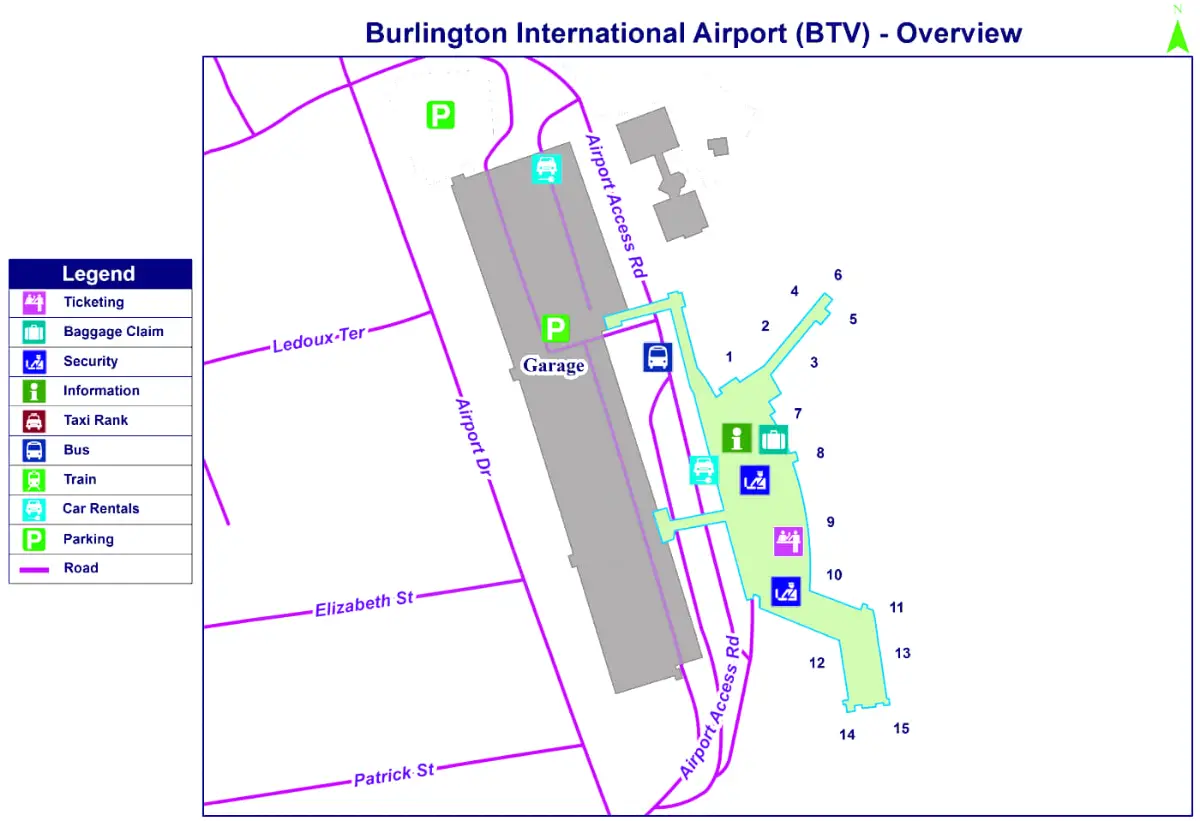 Burlington internationale luchthaven