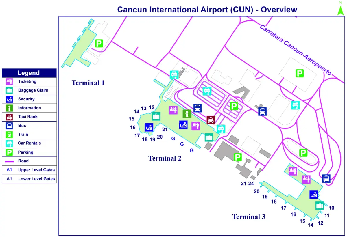 Internationaler Flughafen Cancun