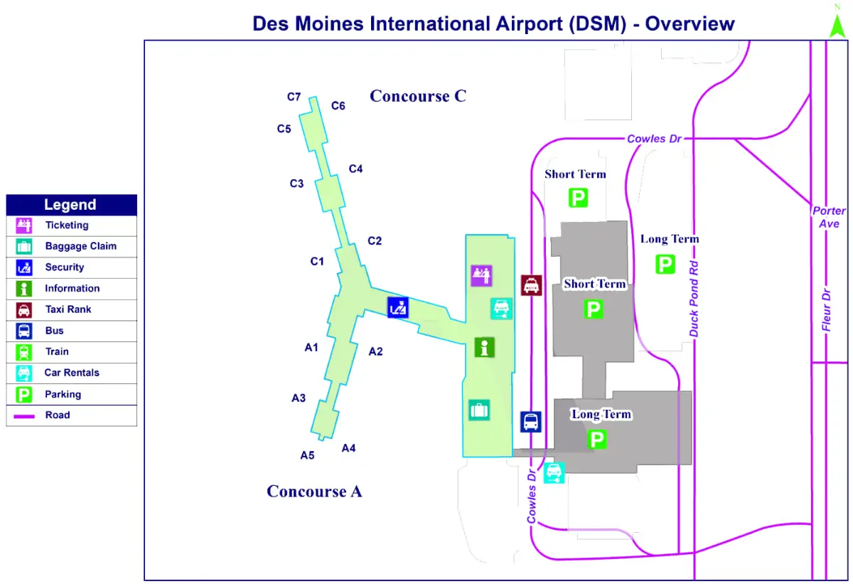 Des Moines internationale luchthaven