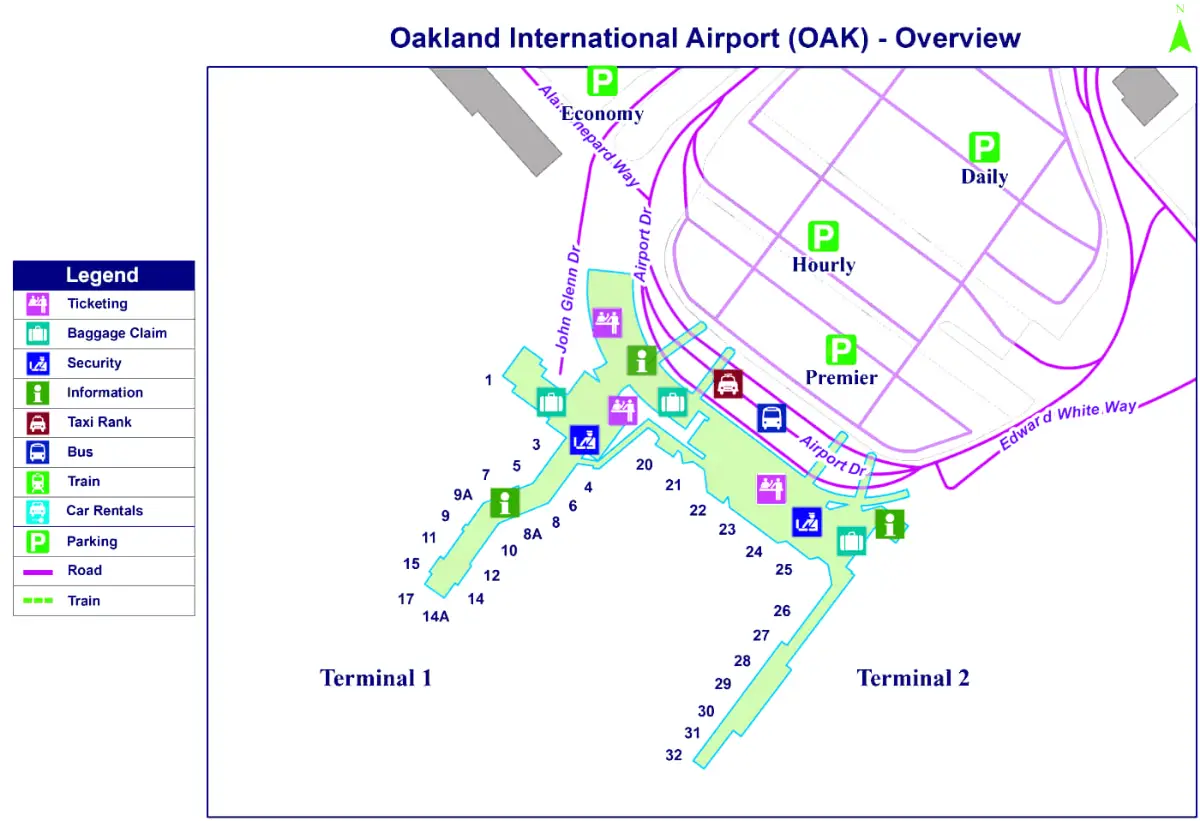 Oakland internationella flygplats